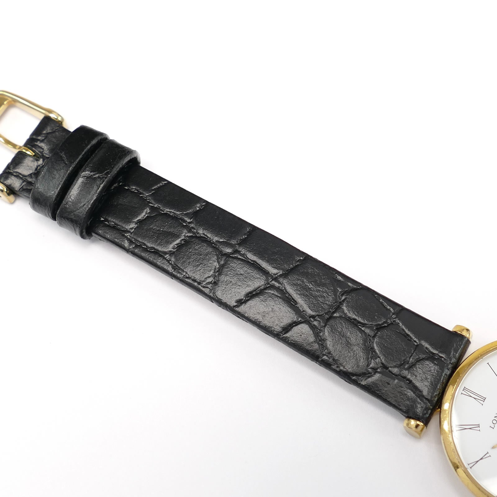 Longines La Grande Classique L4.209.2 crocodile grain calf leather strap top