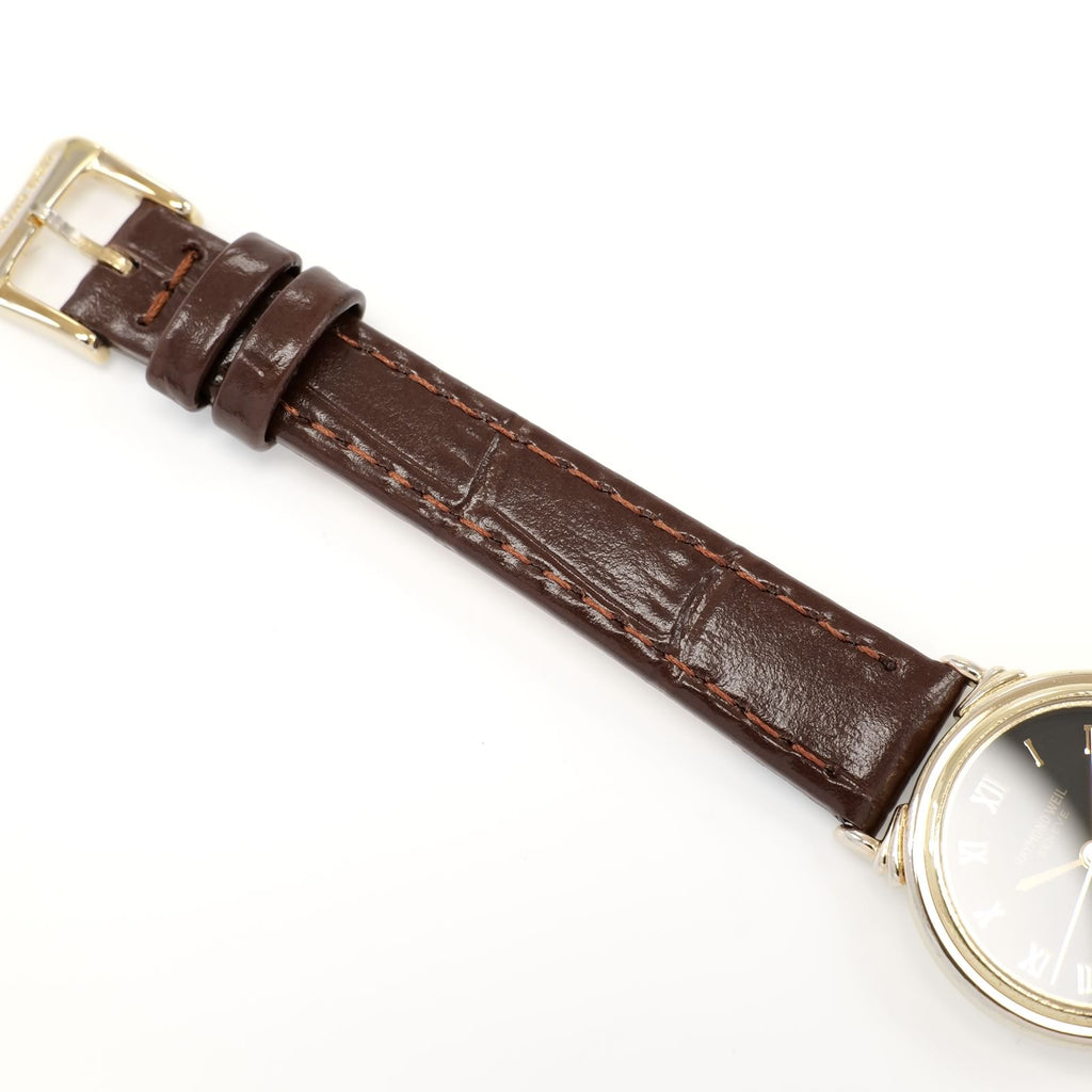 Raymond Weil Geneve 5342 brown leather strap top