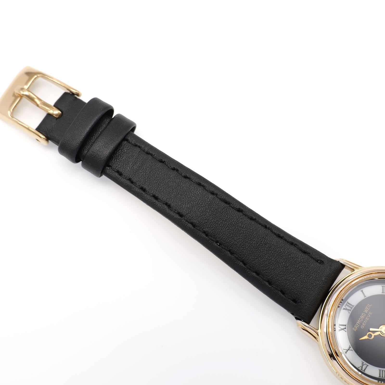 Raymond Weil Geneve 5332 black leather strap top