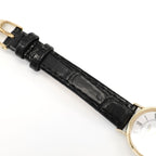 Longines Présence L4.137.2 black leather strap top