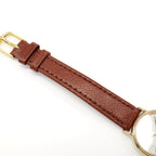 Longines Présence L4.220.2 brown leather strap top
