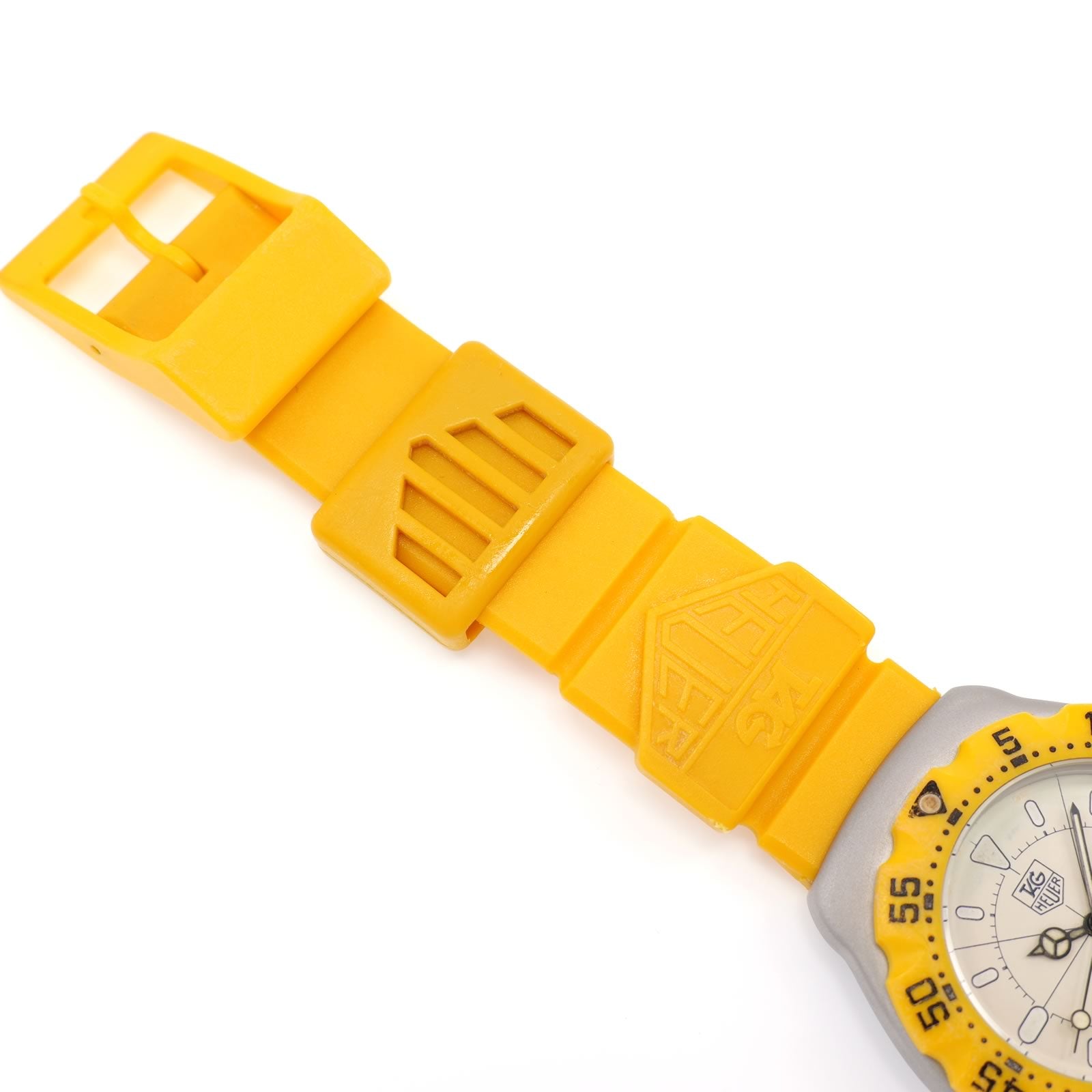 TAG Heuer Formula 1 yellow plastic strap top