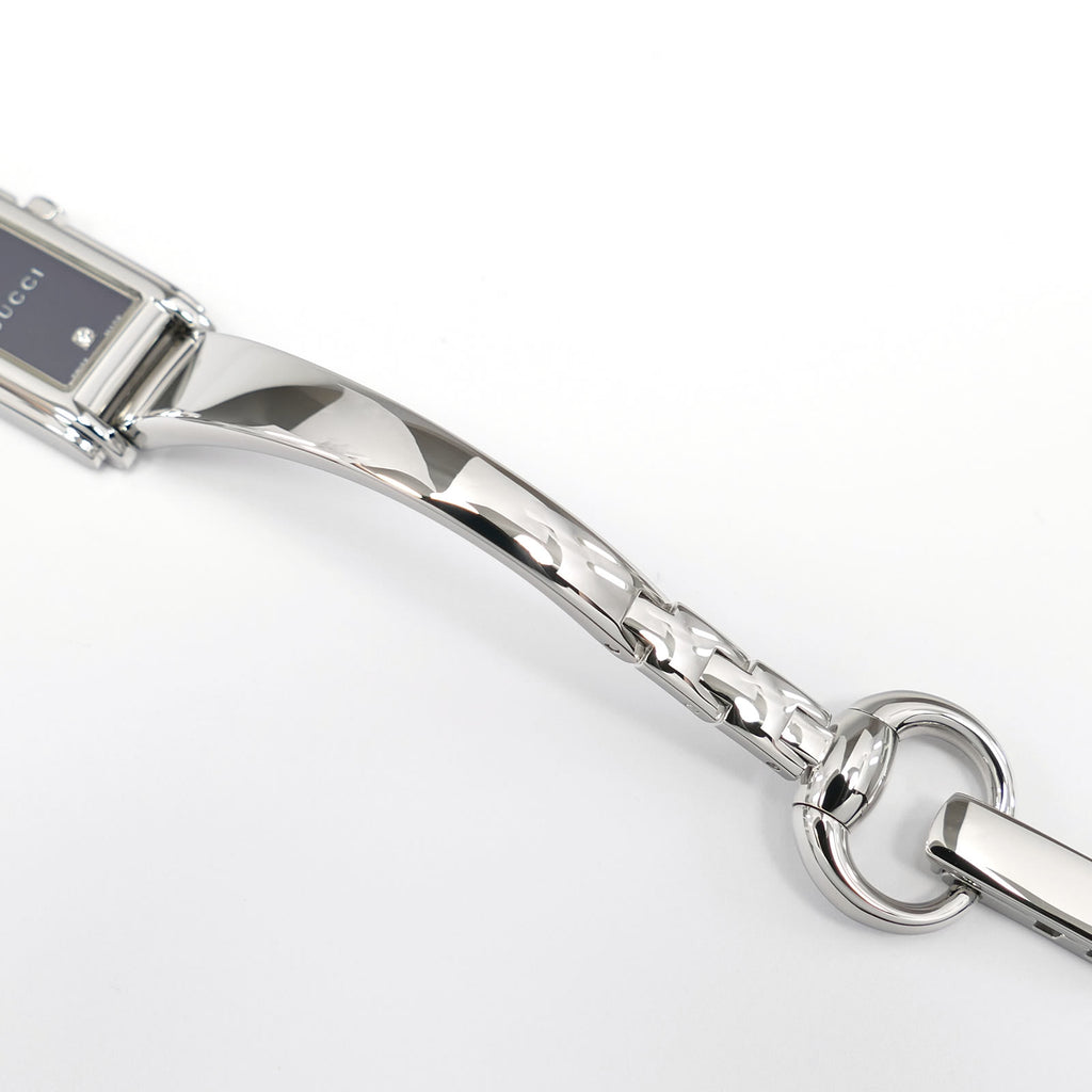 Gucci G-Line 109 stainless steel bangle bottom
