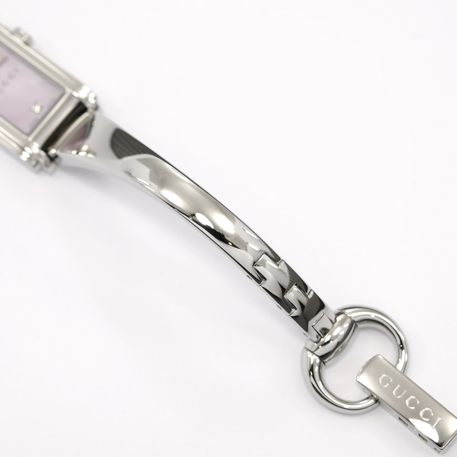 Gucci G-Line 109 stainless steel bangle bottom