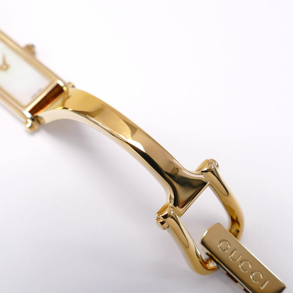 Gucci 1500L 18k Gold Plated Small Bangle bottom