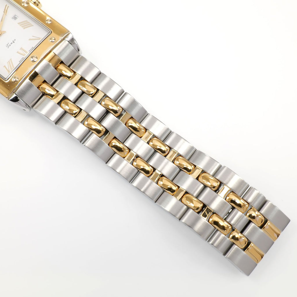 Raymond Weil Tango 5381 stainless steel and 18k Gold Plated bracelet bottom