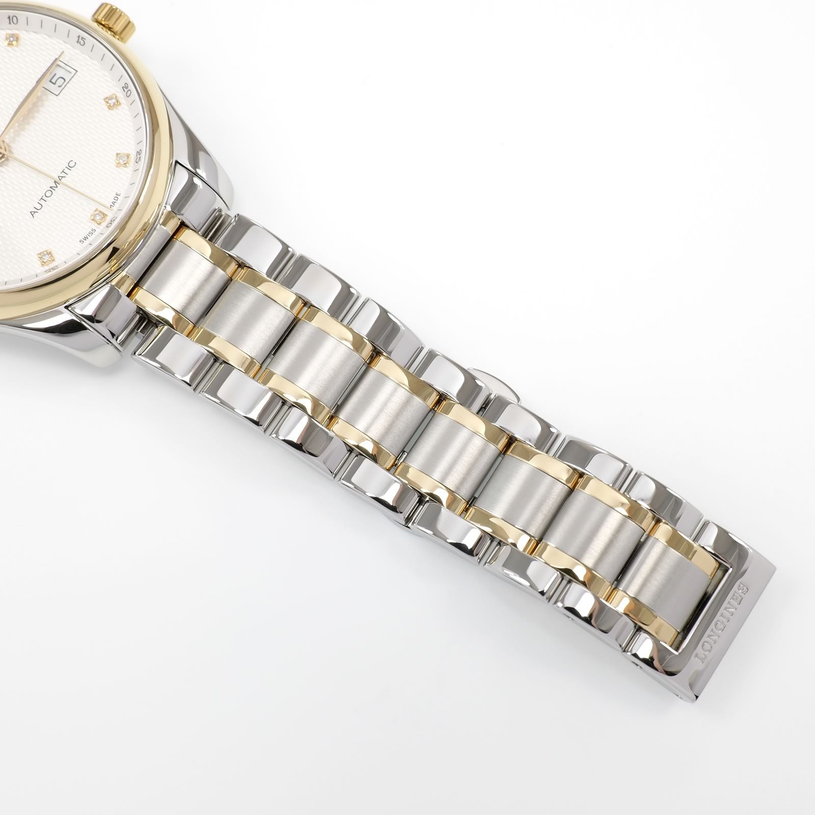 Longines Master Collection L2.518.5 stainless steel and 18k Gold bracelet bottom
