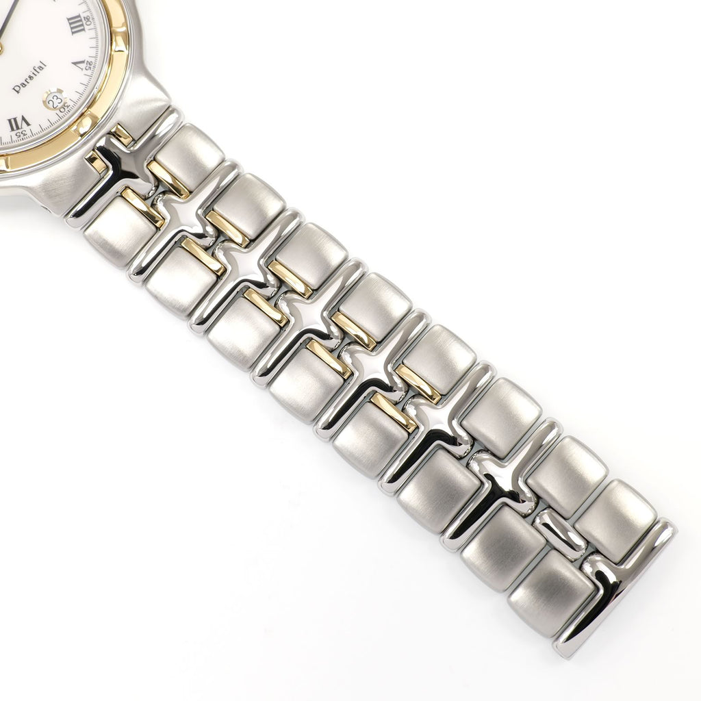 Raymond Weil Parsifal 9190 stainless steel and 18k gold bracelet bottom