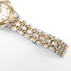 Raymond Weil Tango 5590 stainless steel and 18k gold plated bracelet bottom