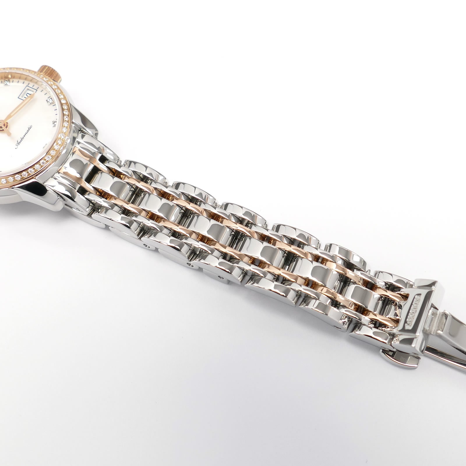 Longines Saint-Imier L2.263.5 stainless steel and rose gold bracelet bottom