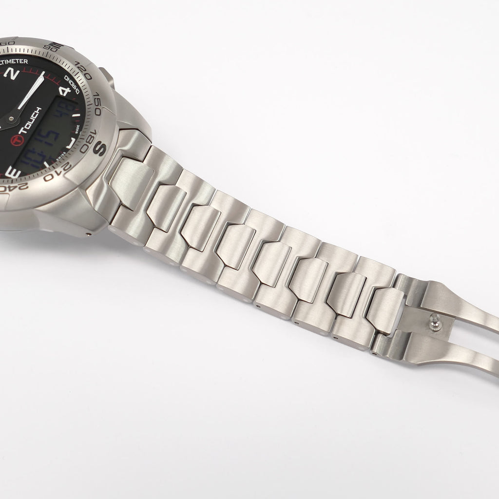 Tissot T-Touch II T047420A Titanium bracelet bottom