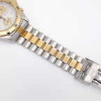 TAG Heuer 2000 Chronograph CK1121 stainless steel and 18k Gold plated BB0328 bracelet bottom