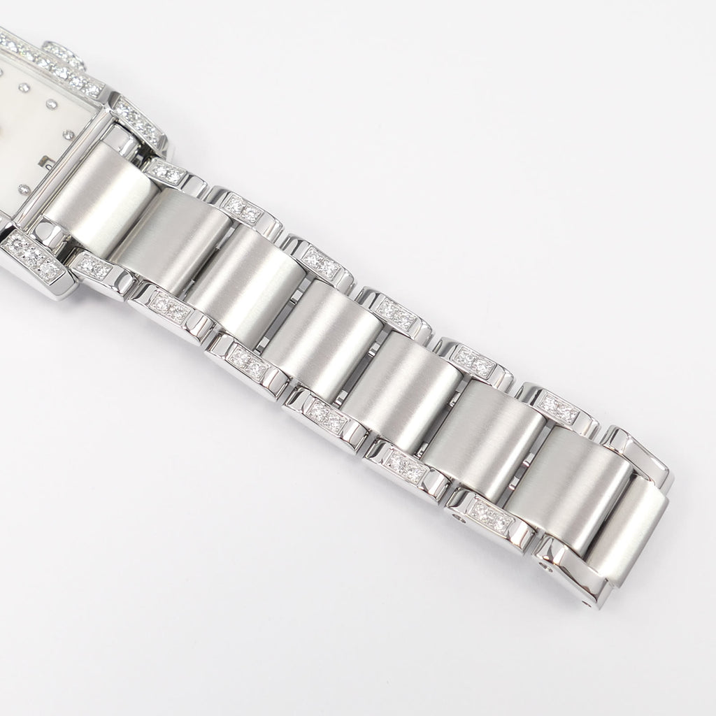 Baume & Mercier Hampton 65522 stainless steel bracelet with diamonds bottom