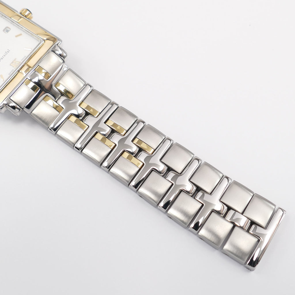 Raymond Weil Parsifal 9330 stainless steel and 18k Gold bracelet bottom