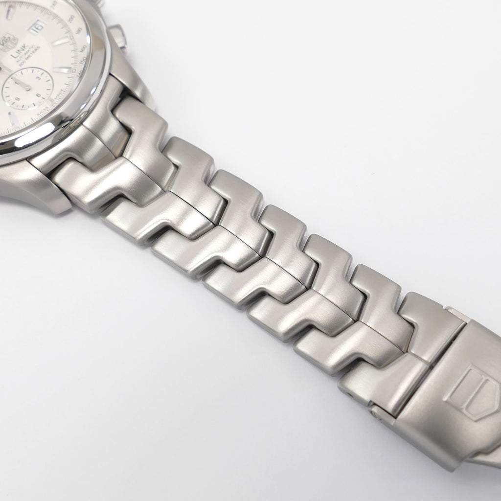 TAG Heuer Link Chronograph CJF2111 stainless steel s-link BA0576 bracelet bottom