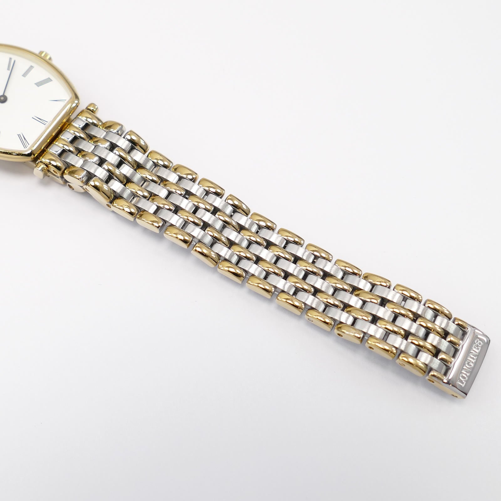 Longines La Grande Classique L4.205.2 stainless steel and Gold PVD bracelet bottom