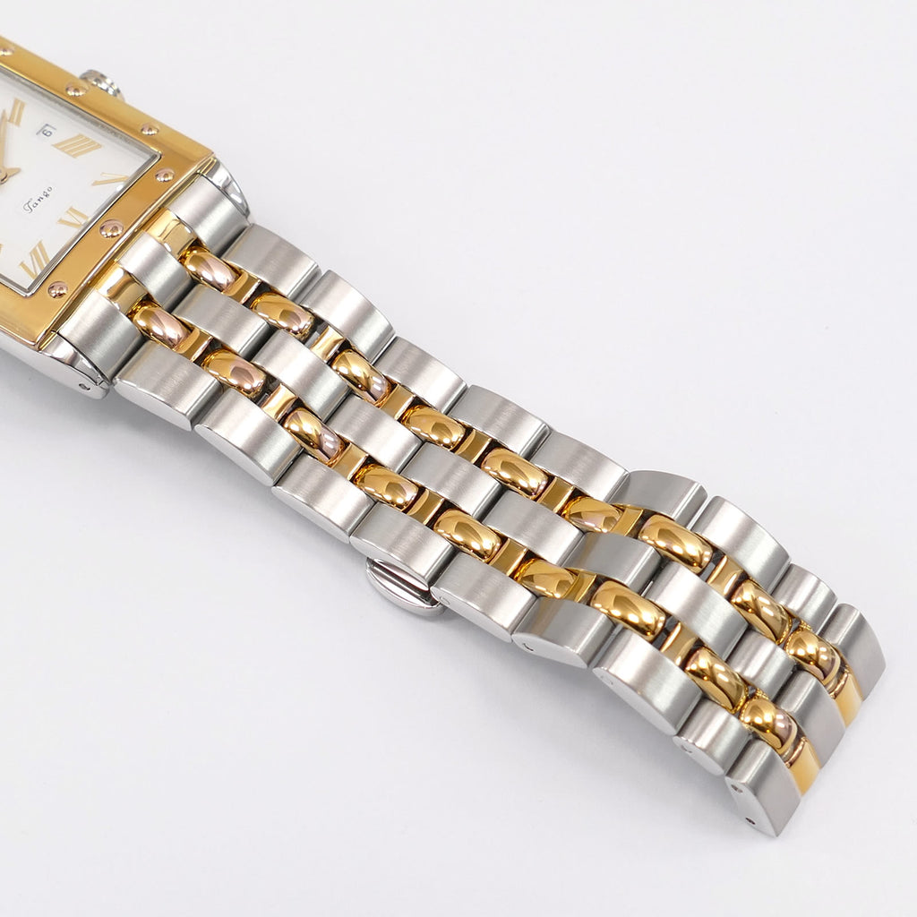 Raymond Weil Tango 5381 stainless steel and 18k Gold Plated bracelet bottom