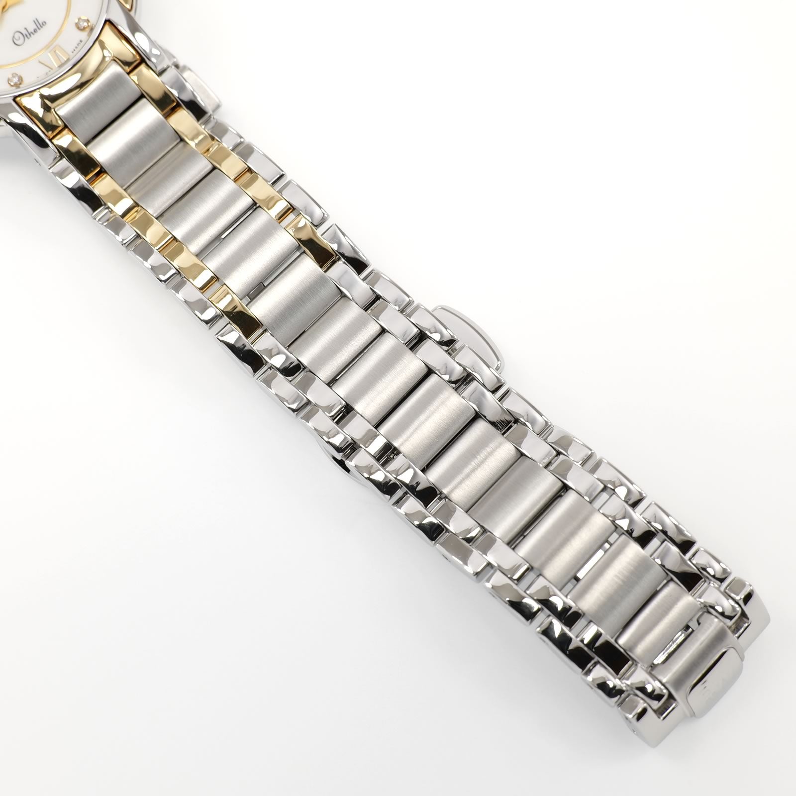 Raymond Weil Othello 2320 stainless steel and 18k Gold bracelet bottom