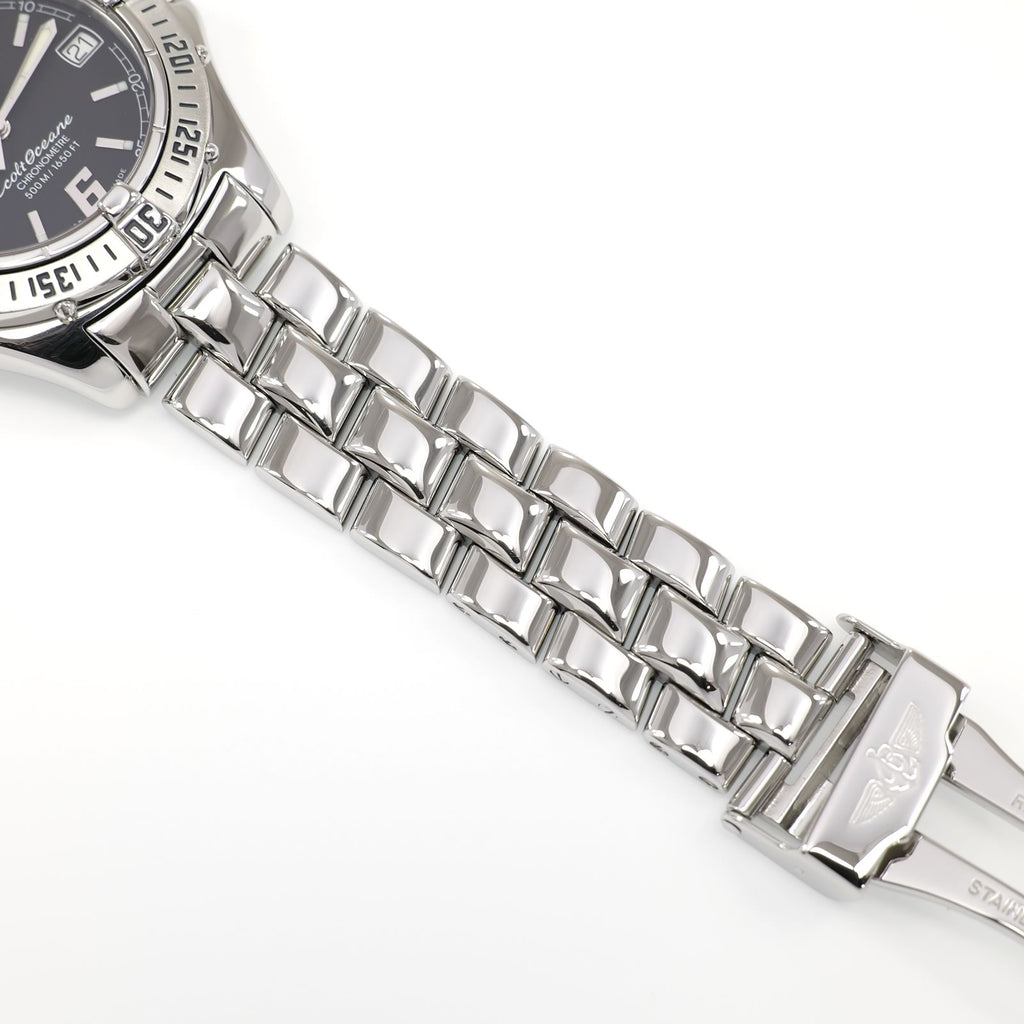 Breitling Colt Oceane A57350 stainless steel fighter bracelet bottom