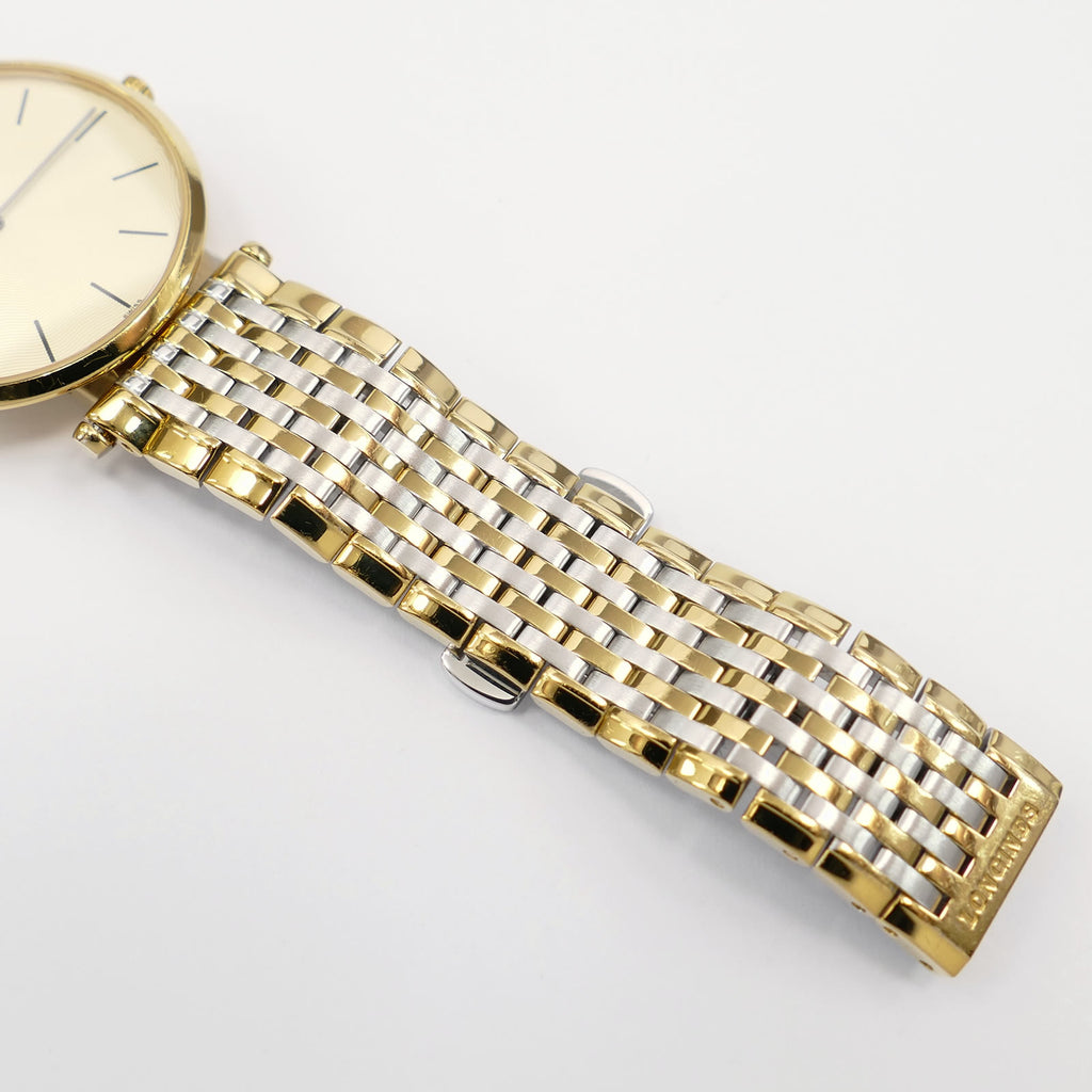 Longines La Grande L4.709.2 Classique stainless steel and Gold PVD bracelet bottom
