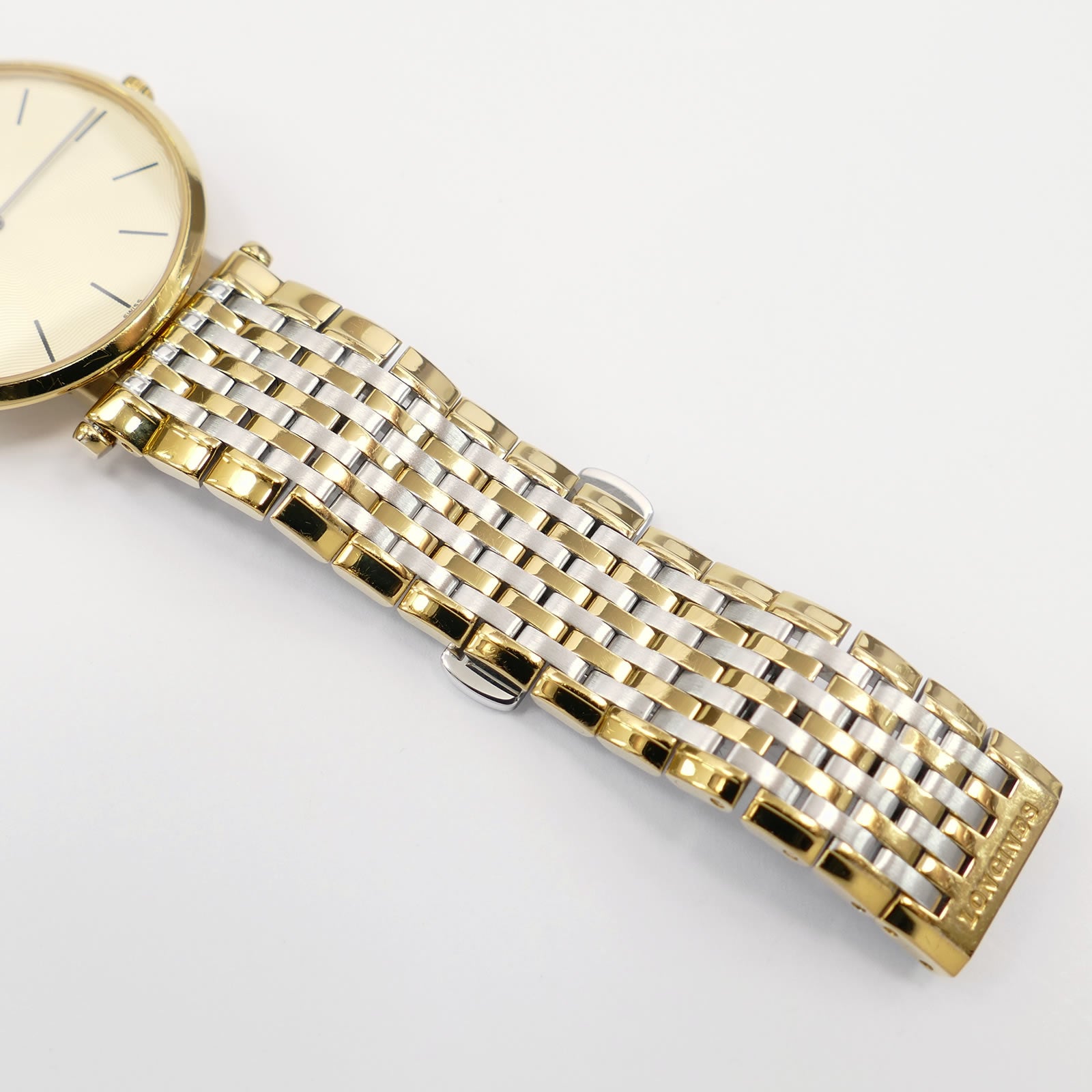 Longines La Grande L4.709.2 Classique stainless steel and Gold PVD bracelet bottom