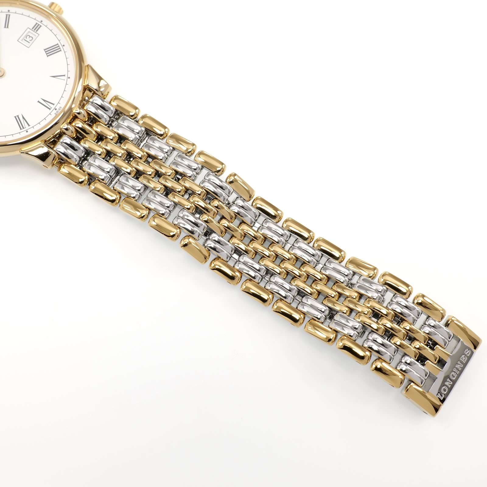 Longines La Grande Classique L5.632.2 stainless steel and gold pvd bracelet bottom