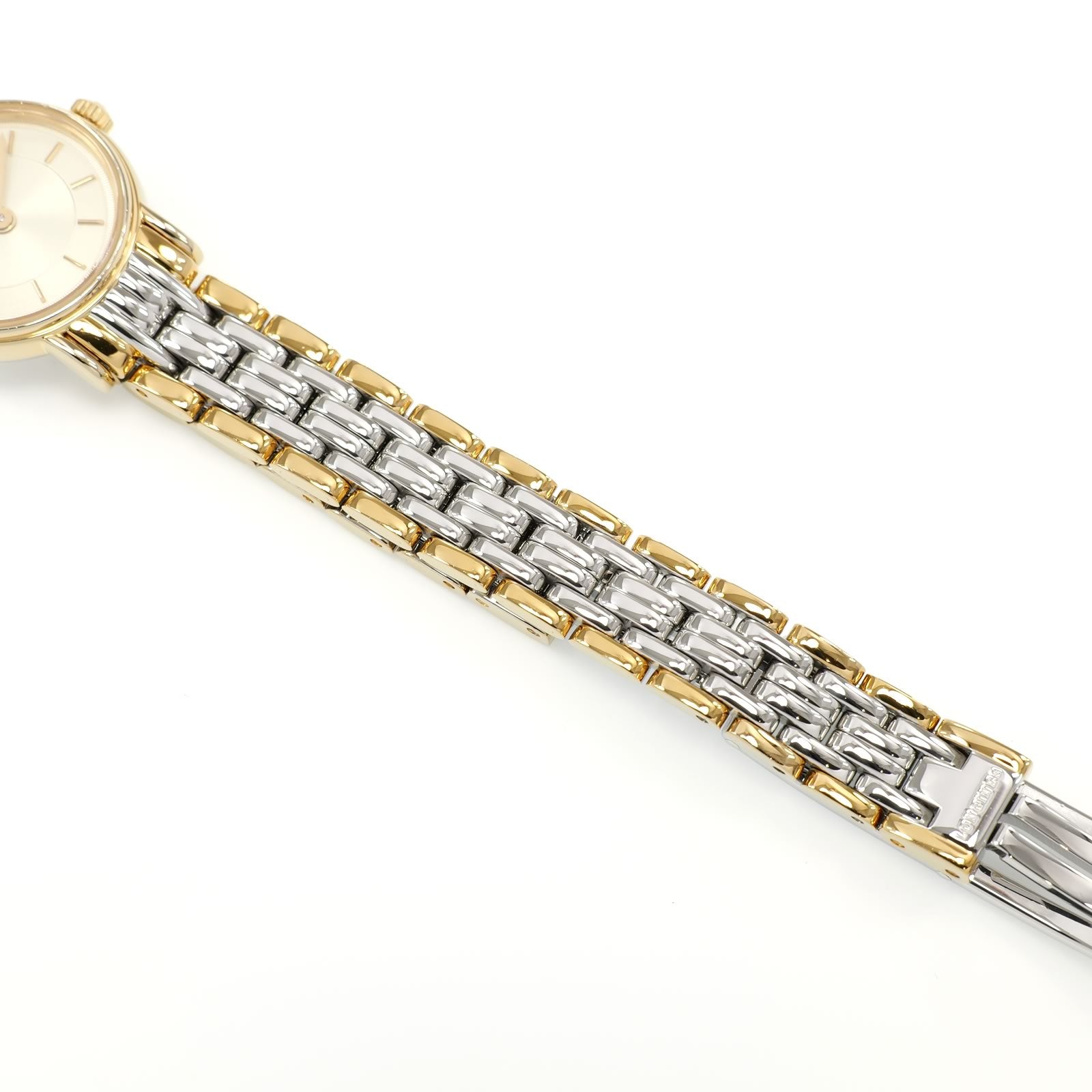 Longines Présence L4.219.2 stainless steel and gold PVD bracelet bottom