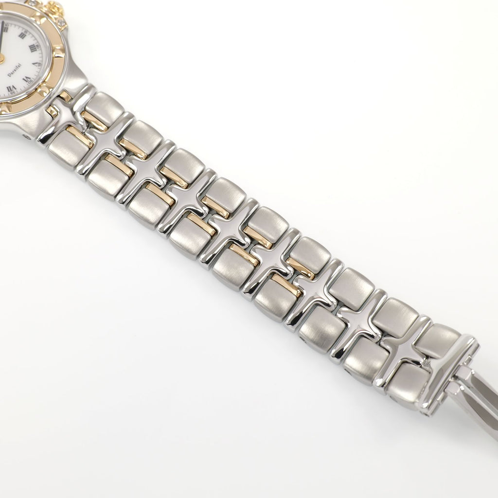 Raymond Weil Parsifal 9690 stainless steel and 18k gold bracelet bottom