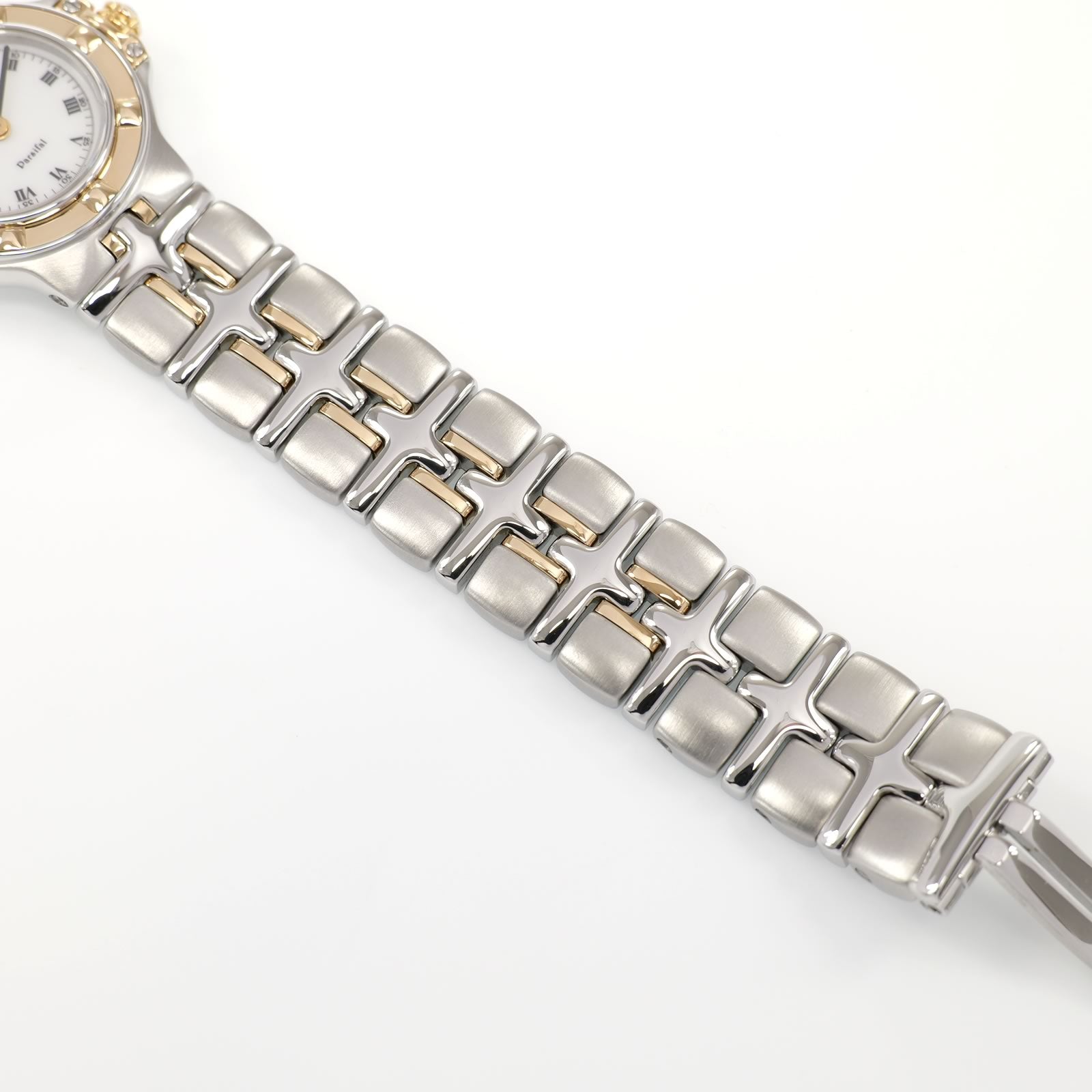 Raymond Weil Parsifal 9690 stainless steel and 18k gold bracelet bottom