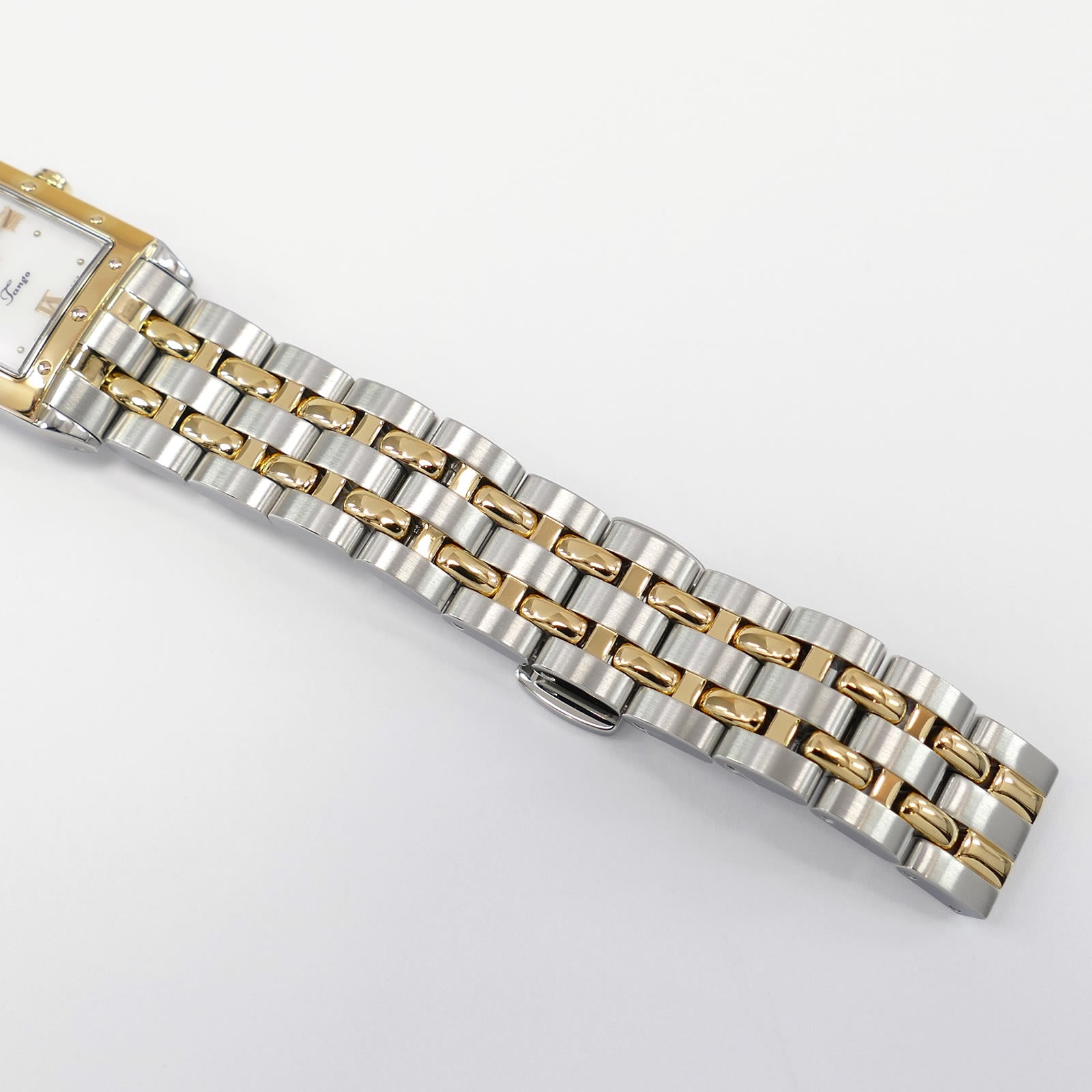 Raymond Weil Tango 5971 stainless steel and 18k Gold plated bracelet bottom