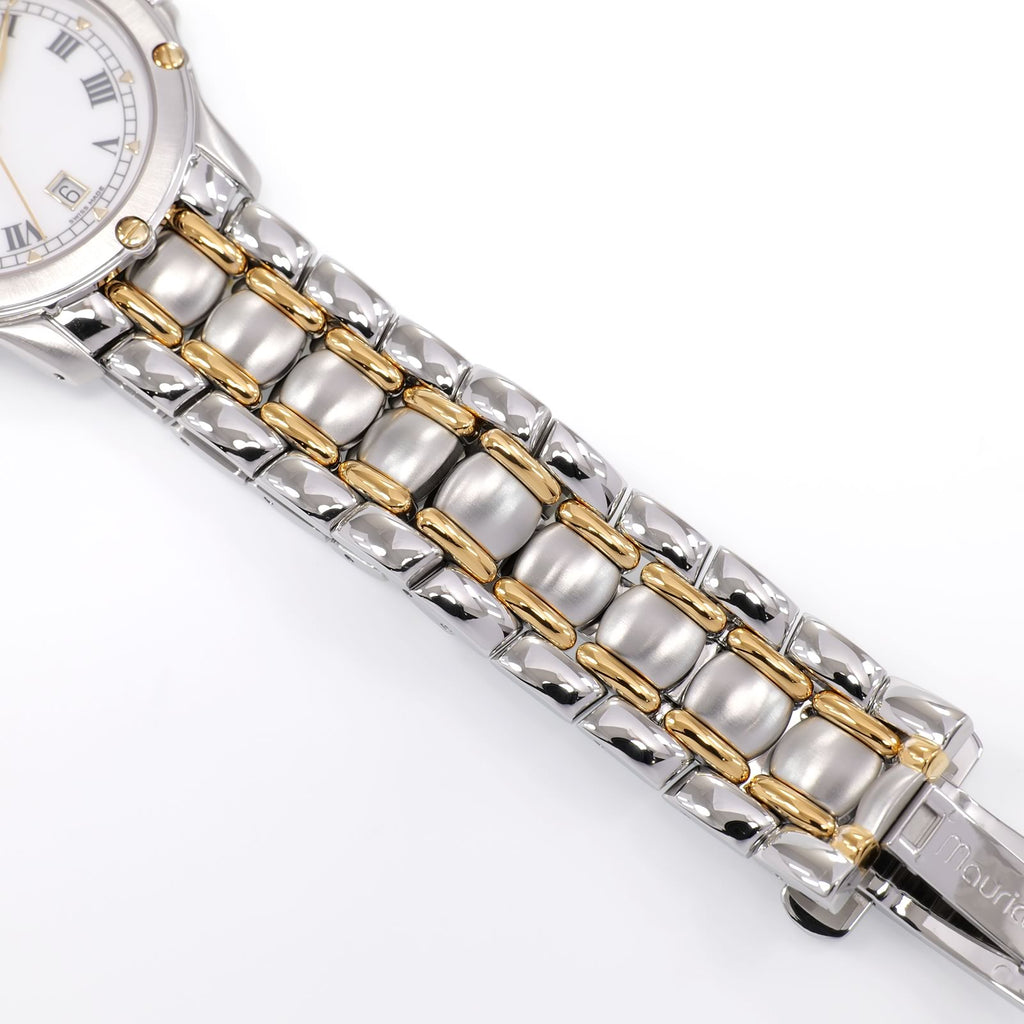 Maurice Lacroix Tiago 69709 stainless steel and 18k gold plated bracelet bottom