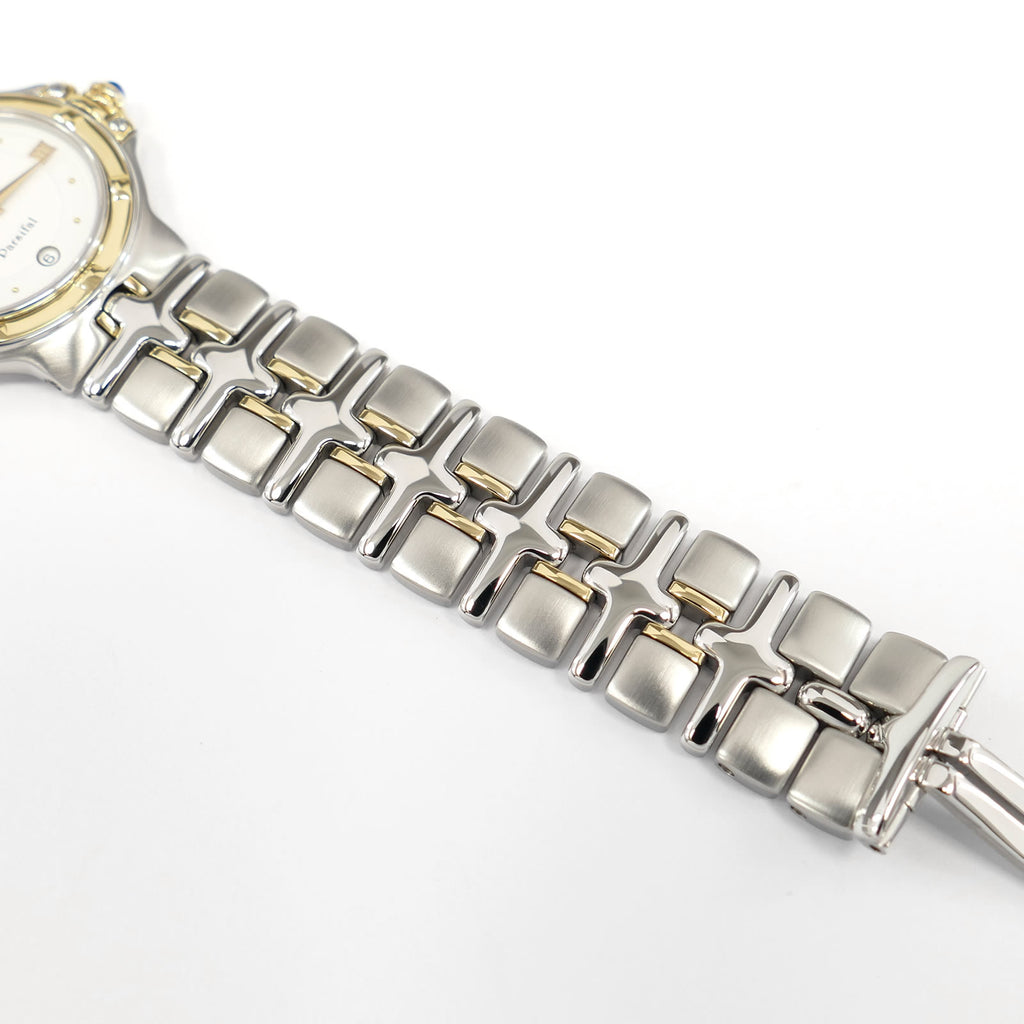 Raymond Weil Parsifal 9990 stainless steel and 18k Gold bracelet bottom