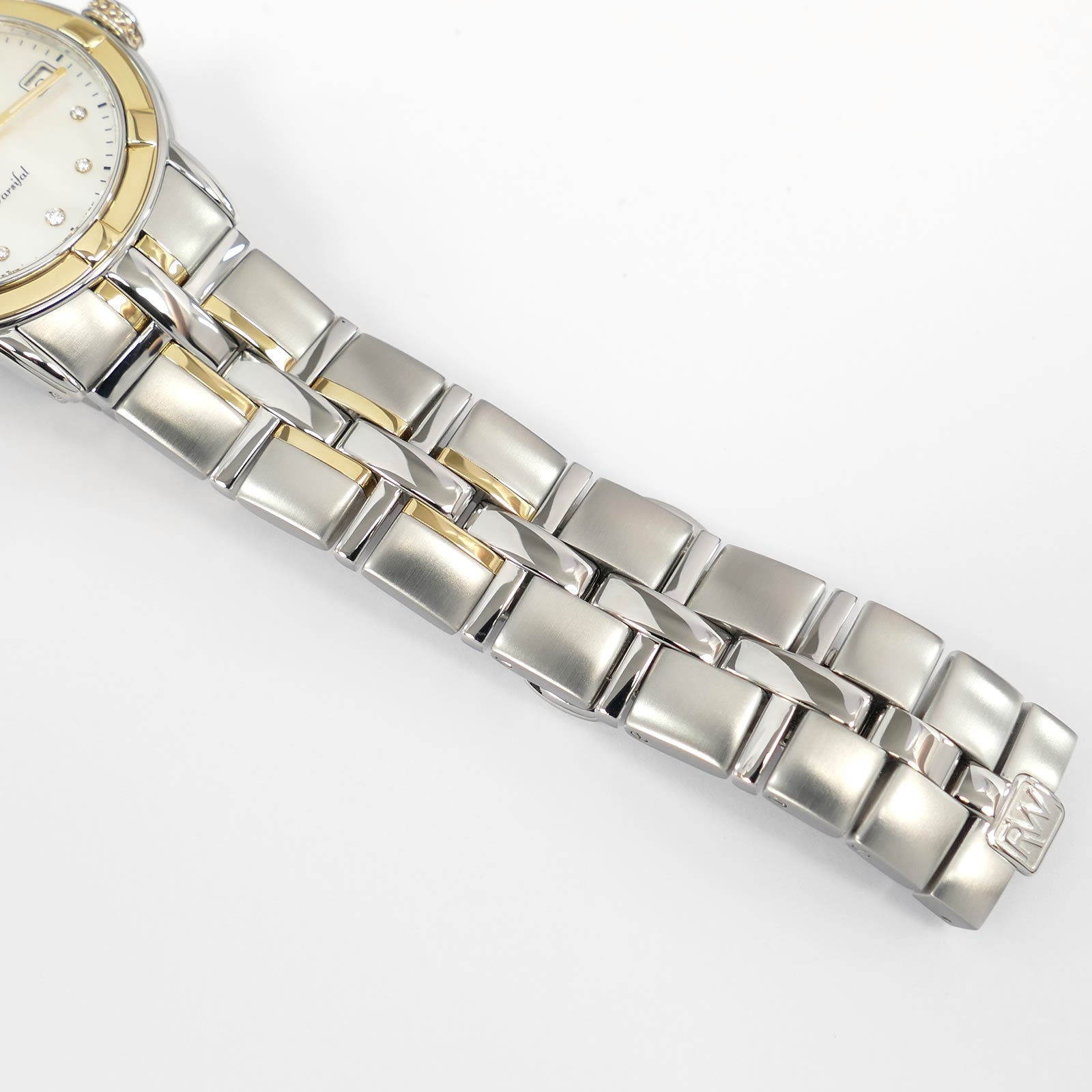 Raymond Weil Parsifal 9540 stainless steel and 18k gold bracelet bottom
