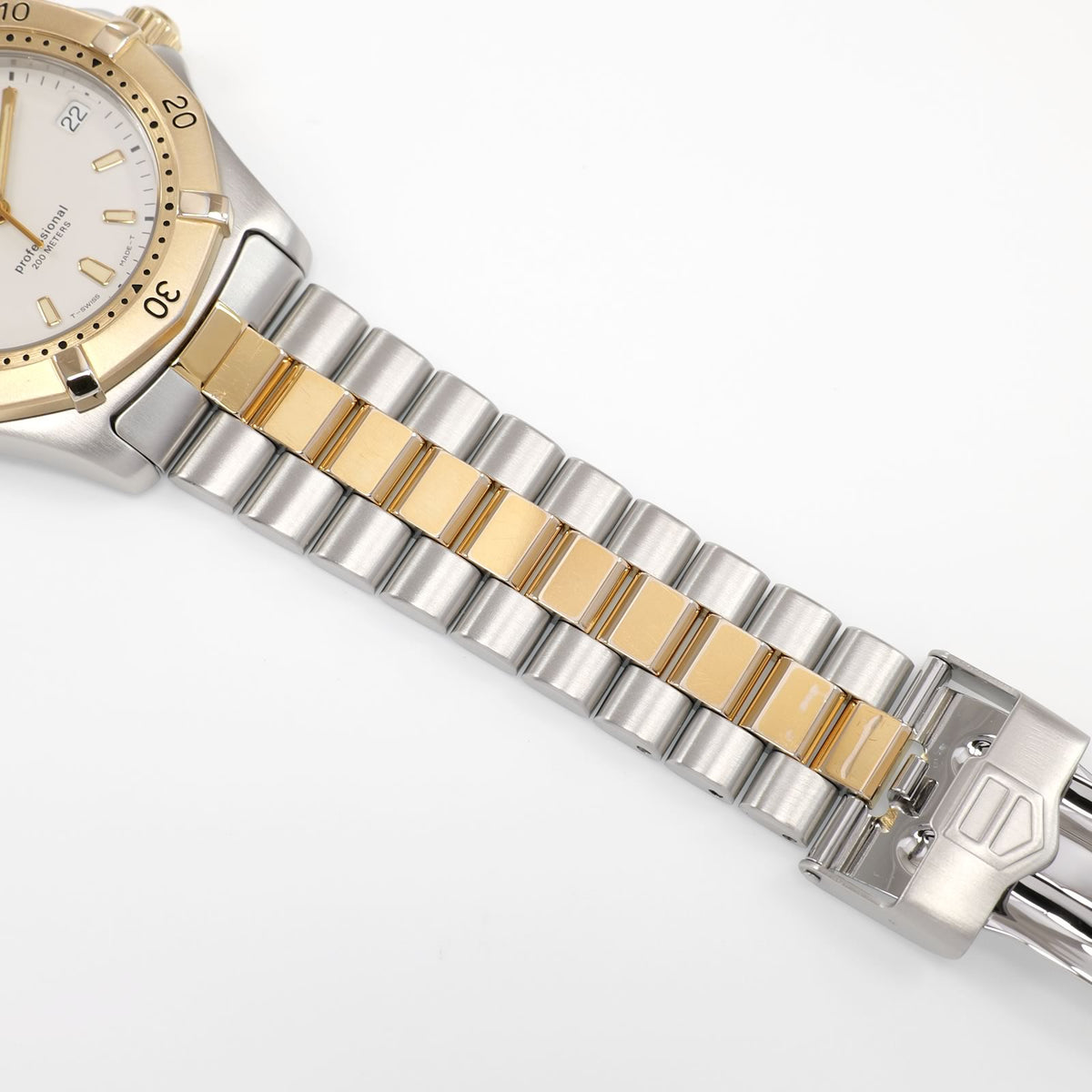 TAG Heuer 2000 WK1121 stainless steel and 18k Gold plated BB0314 bracelet bottom