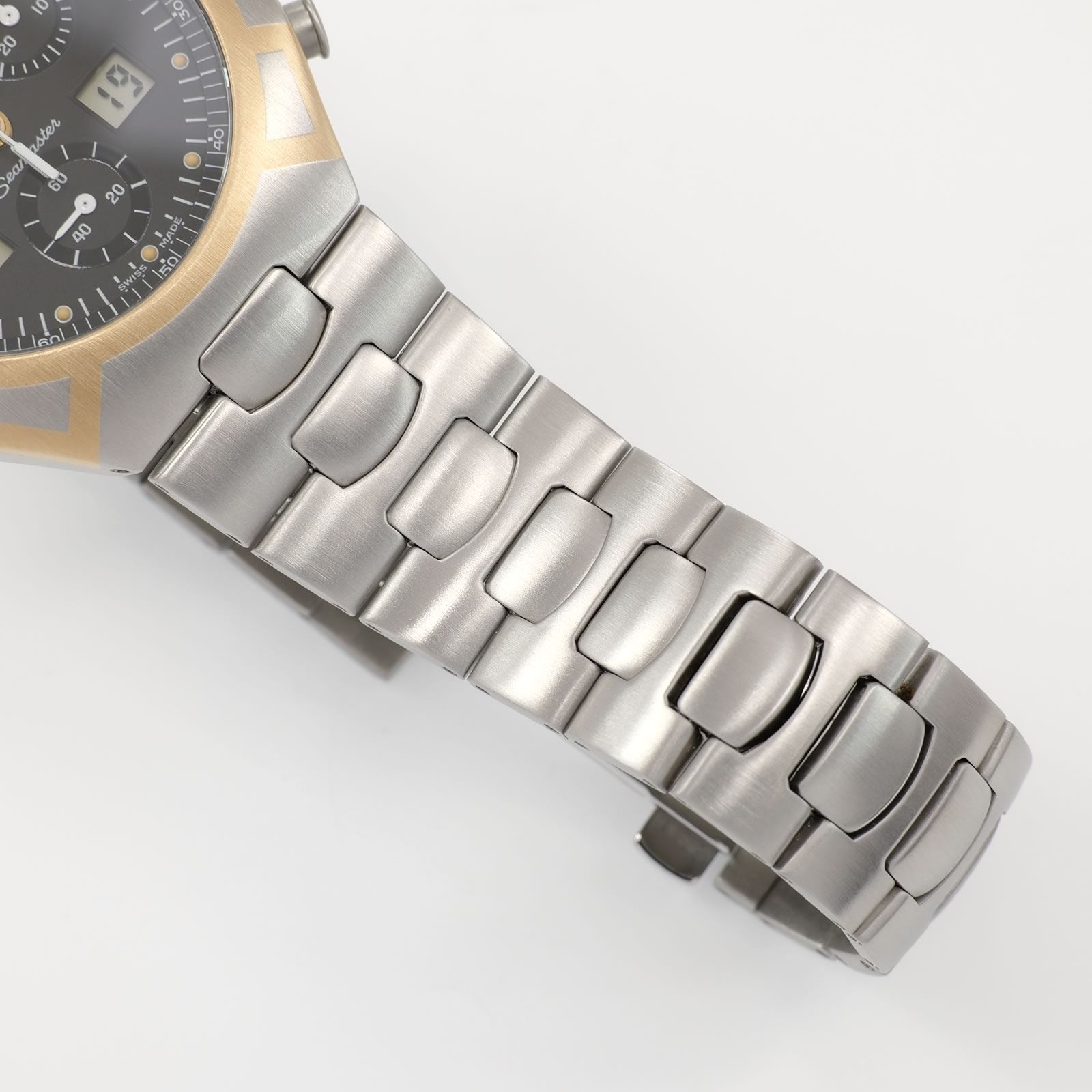 Omega Seamaster Polaris Men's 38mm Black Chronograph 18k Gold