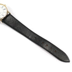 Longines Présence black leather strap bottom