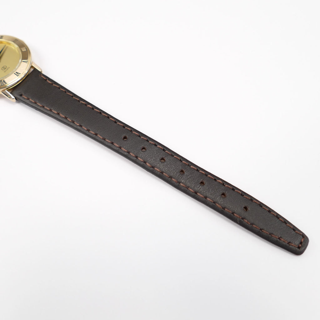 Gucci 3001 L brown leather strap bottom