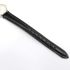 Longines Présence black leather strap bottom