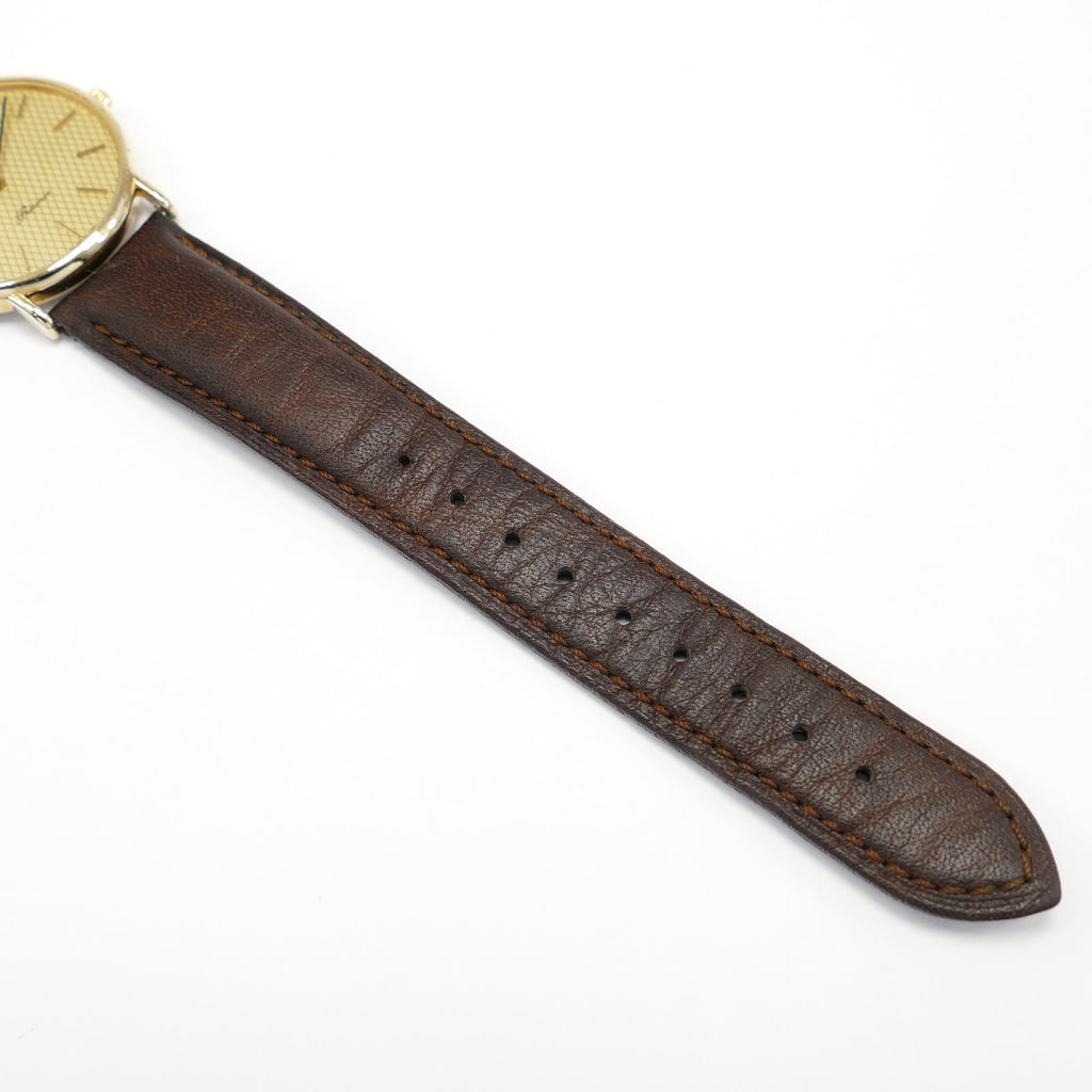 Longines Présence brown leather strap bottom