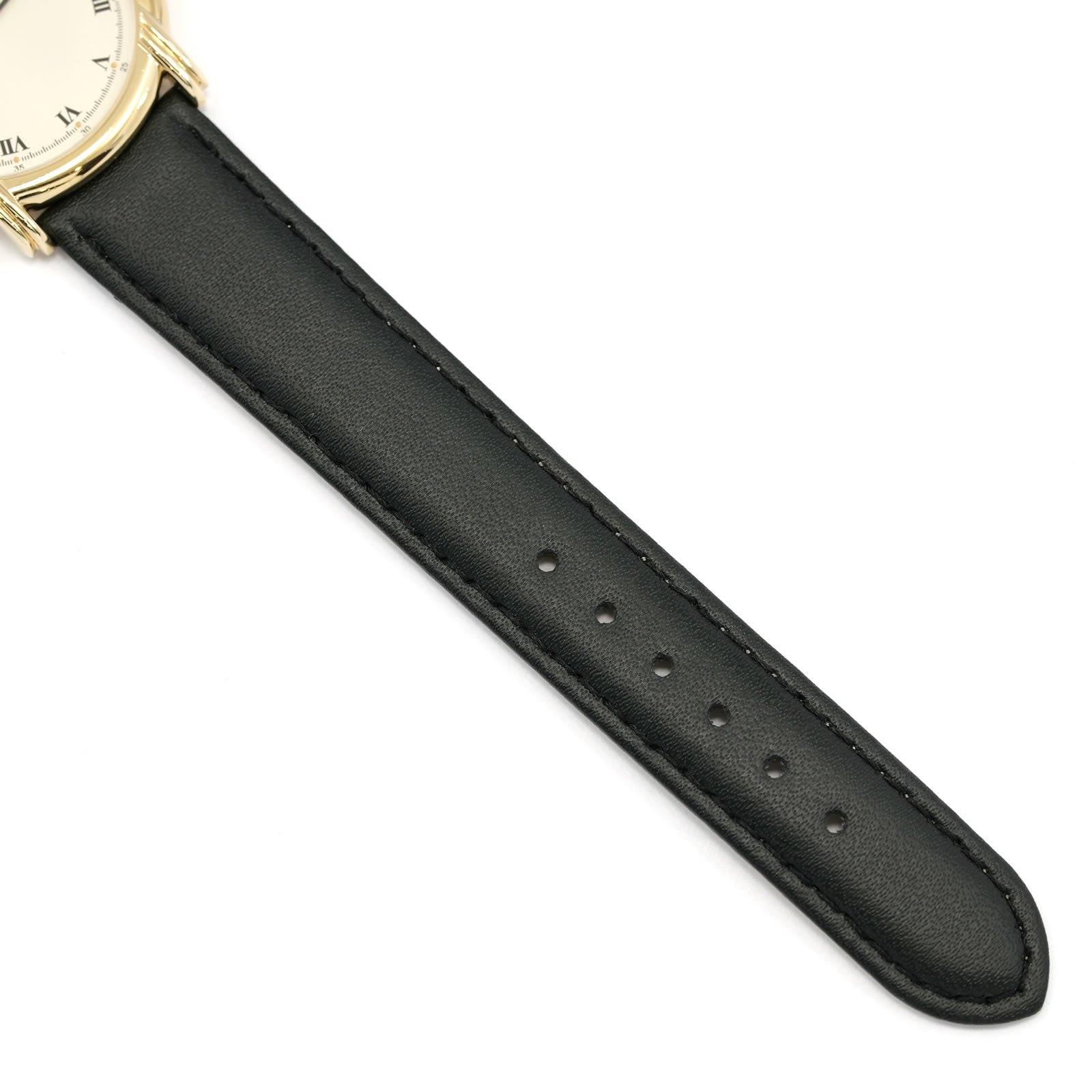 Raymond Weil Vintage 9155 black leather strap bottom