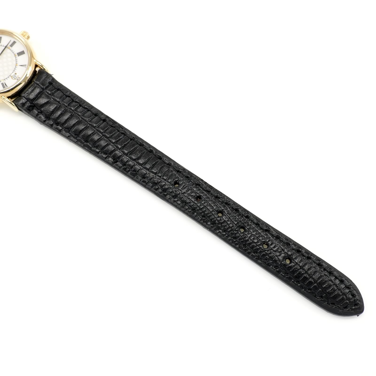 Raymond Weil Vintage 9923 black leather strap bottom