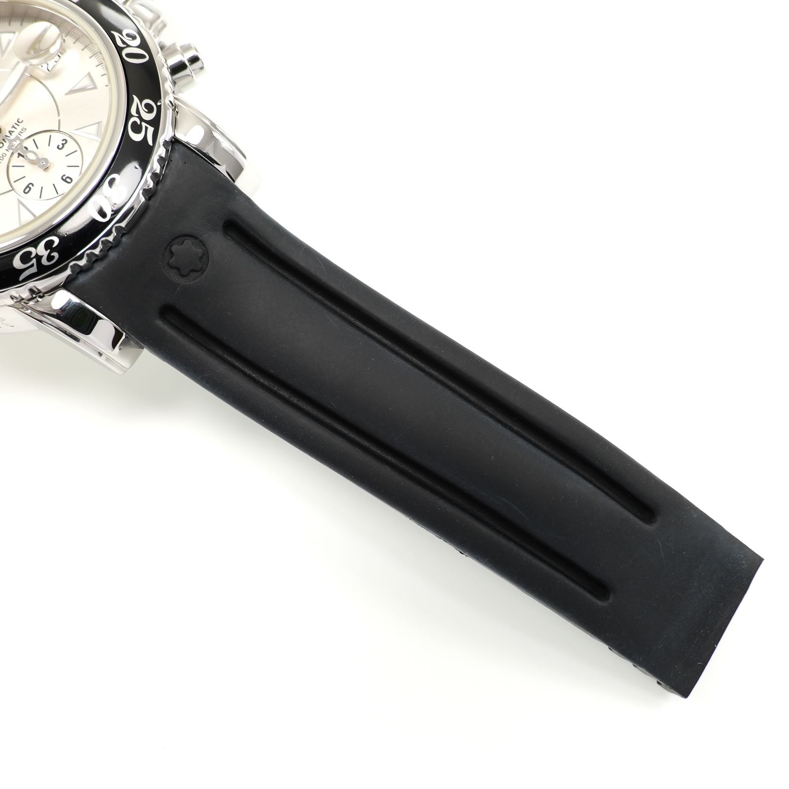 Montblanc Meisterstück 7034 black rubber strap bottom