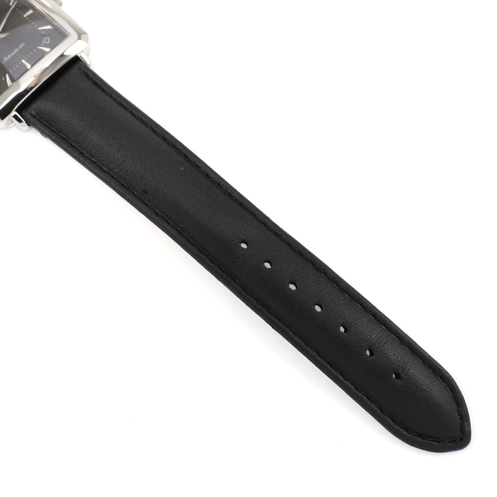 Zenith Elite 670 black leather strap bottom