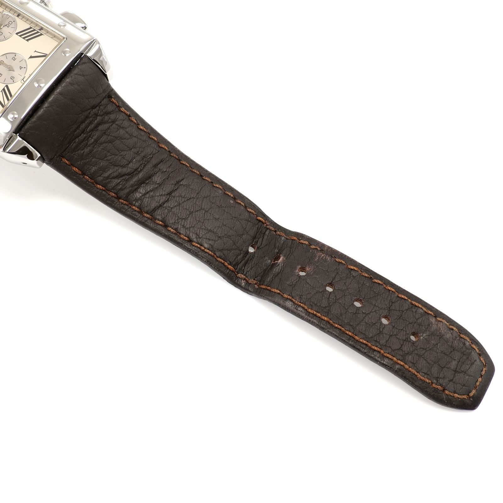Raymond Weil Tango Chronograph 4881 brown leather strap bottom