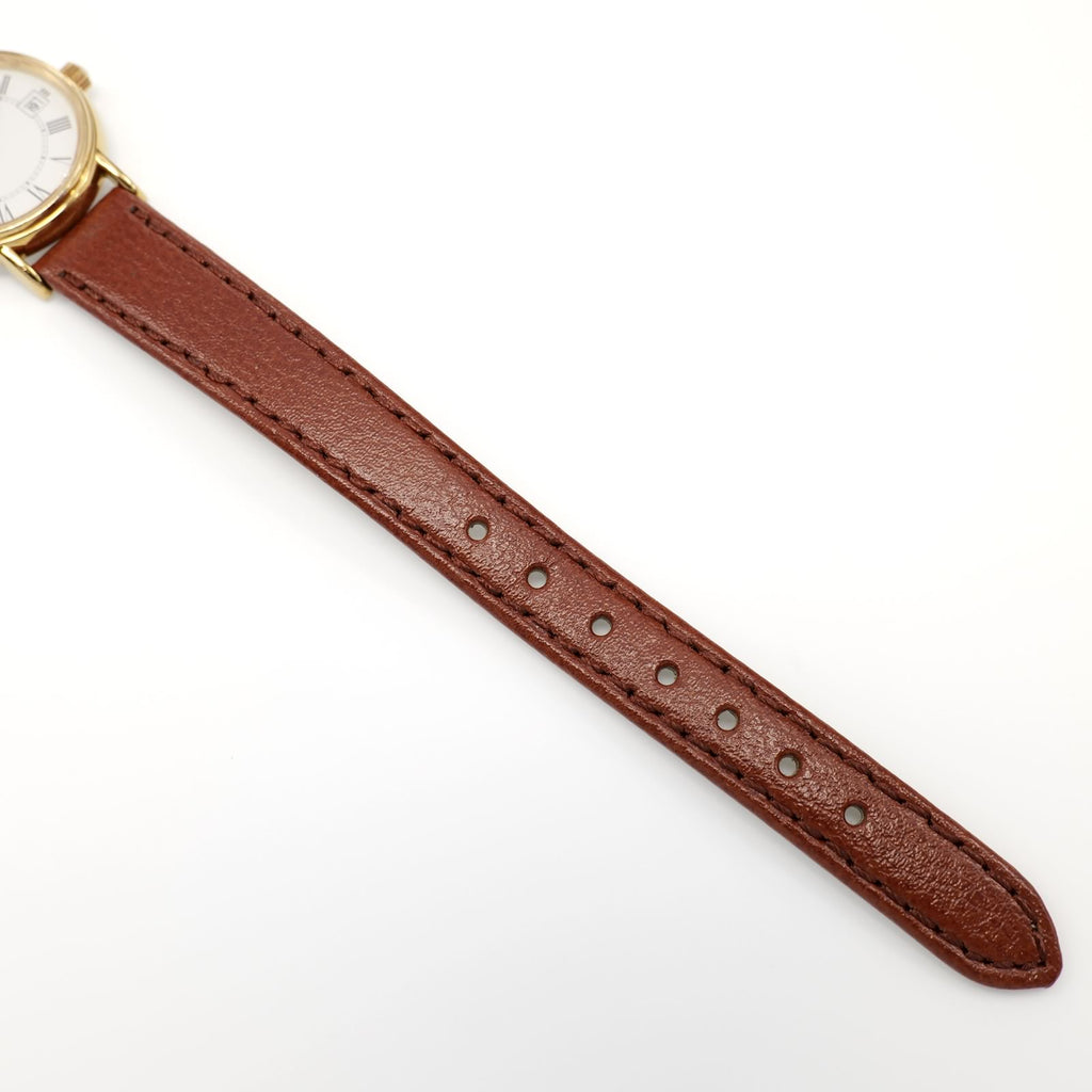 Longines Présence L4.220.2 brown leather strap bottom
