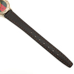 Gucci 3000L brown leather strap bottom