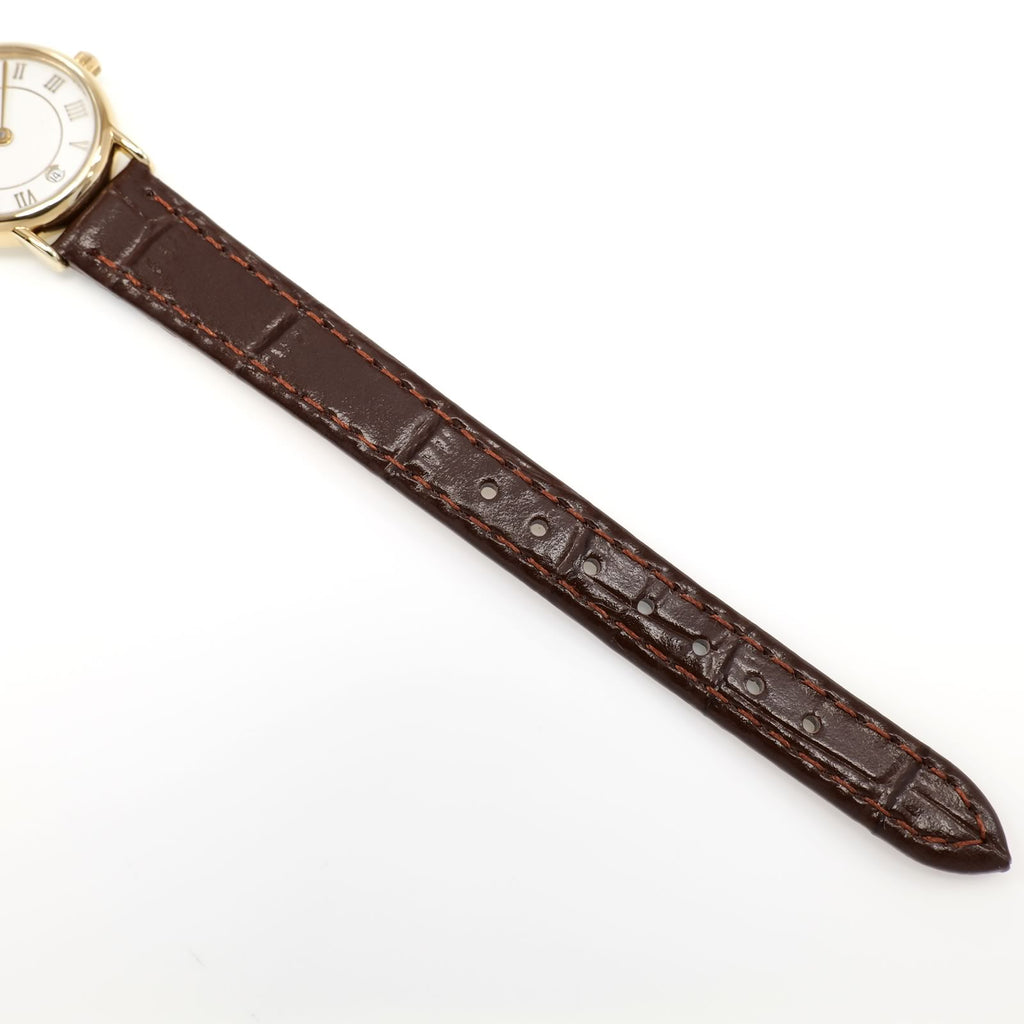 Raymond Weil Geneve 9923 brown leather strap bottom