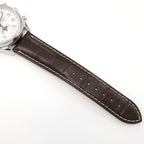 Longines Master Chronograph L2.673.4 brown alligator leather strap bottom