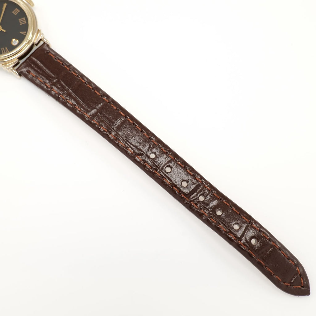 Raymond Weil Geneve 5342 brown leather strap bottom