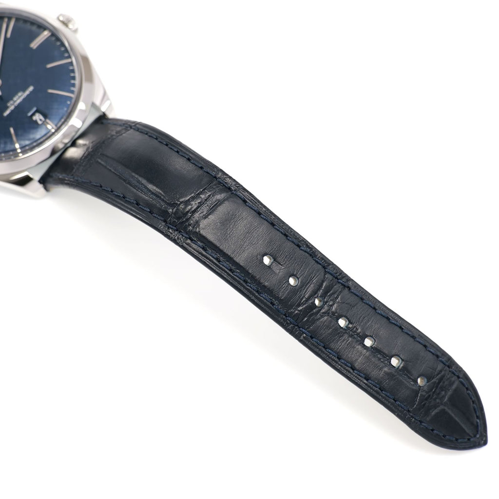 Omega De Ville Trésor 435.13.40.21.03.001  blue alligator leather strap bottom